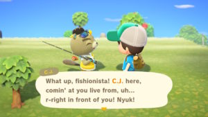 Animal Crossing New Horizons C.J.: Seasports Challenges And Increased Fish Prices Animal Crossing New Horizons C.J. Screenshot
