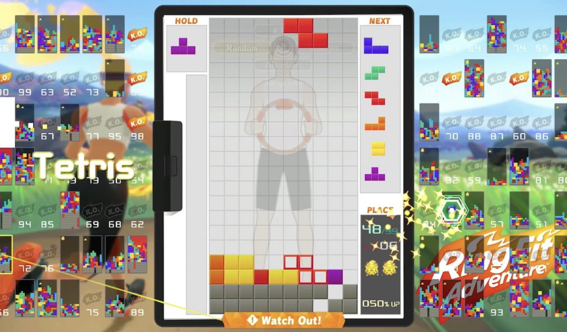 Tetris 99 Ring Fit Adventure Screenshot