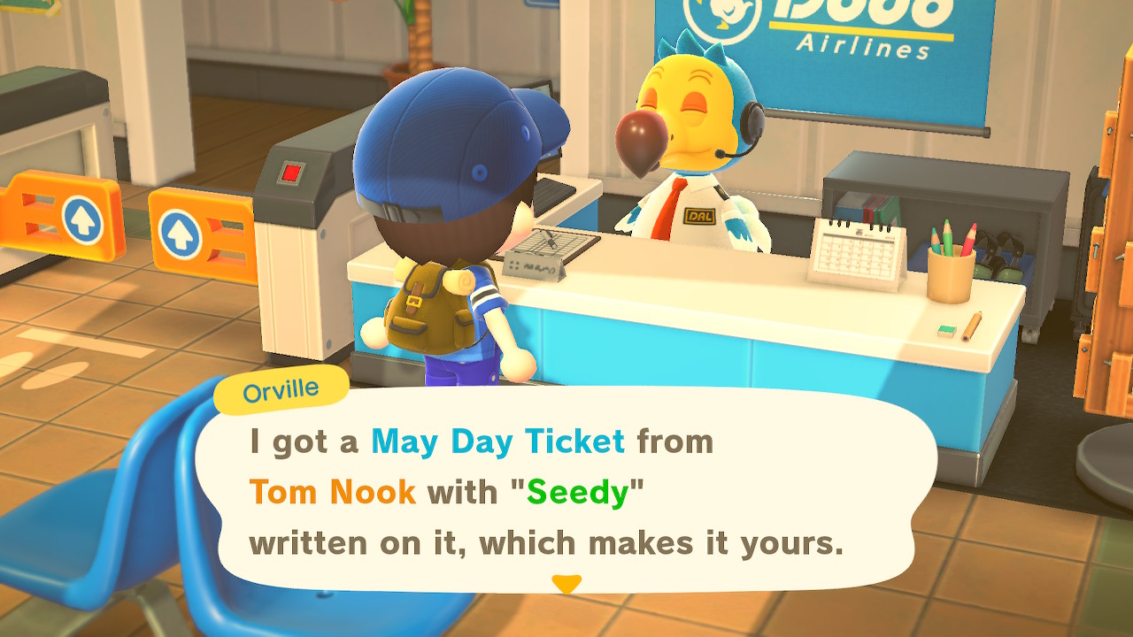 Animal Crossing New Horizons May Day Ticket Screenshot 2