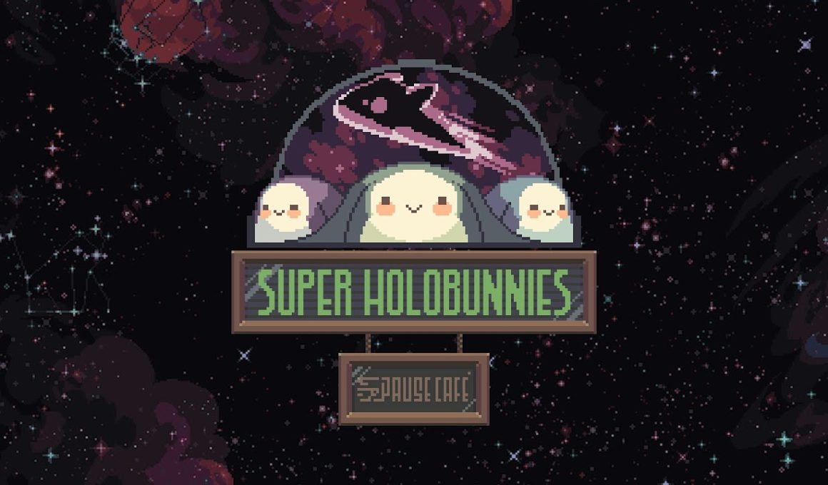 Super Holobunnies: Pause Café Logo