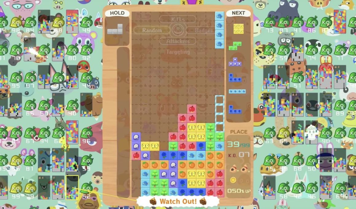 Tetris 99 Animal Crossing: New Horizons Theme Screenshot