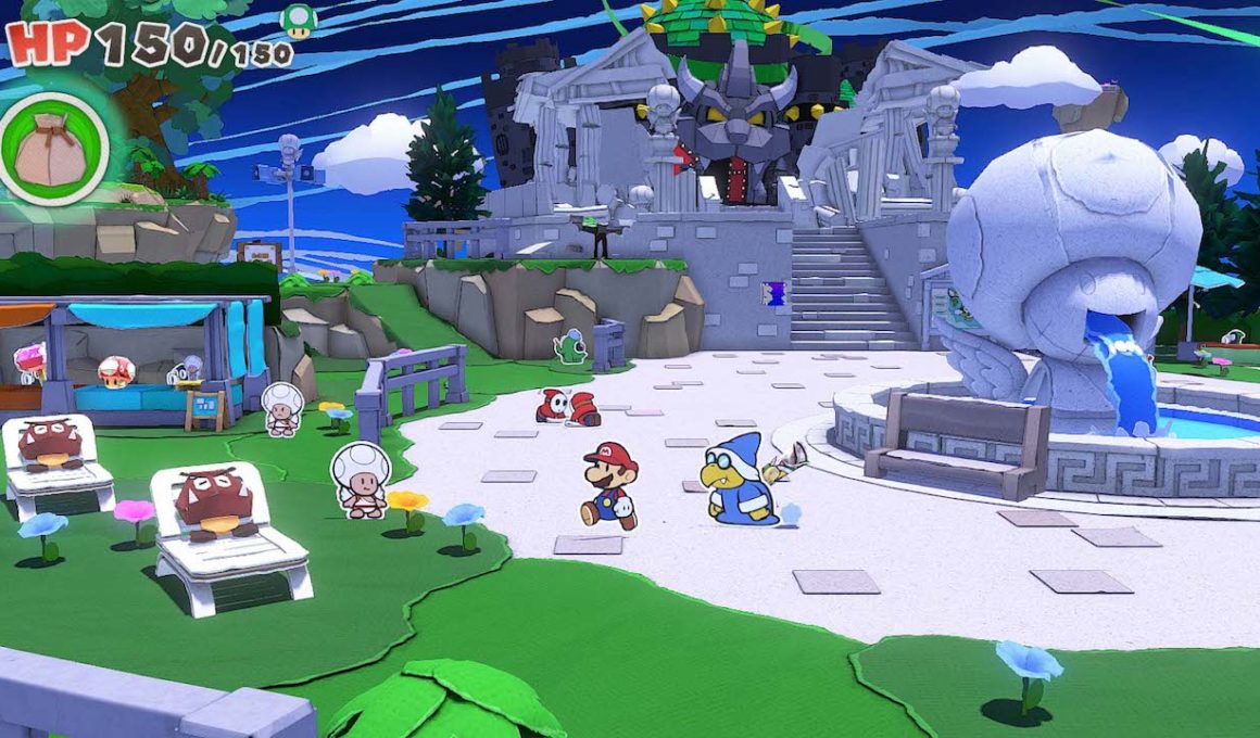 Kamek Paper Mario: The Origami King Screenshot