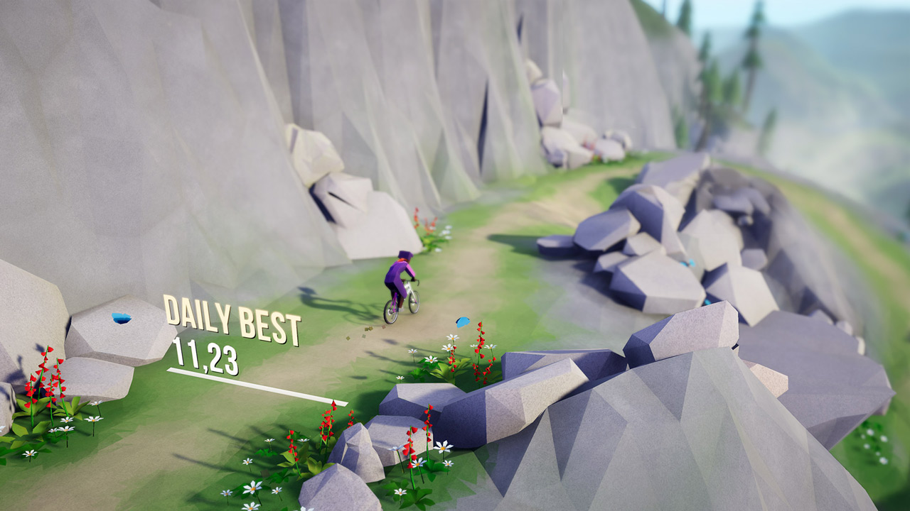 Lonely Mountains: Downhill Review Screenshot 2