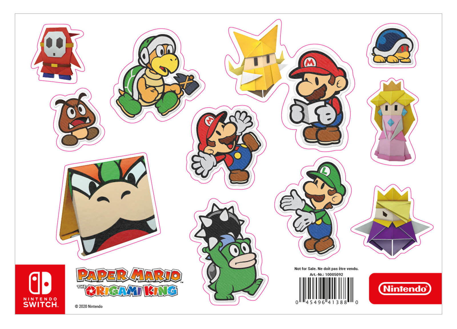 Paper Mario: The Origami King Magnet Set Photo