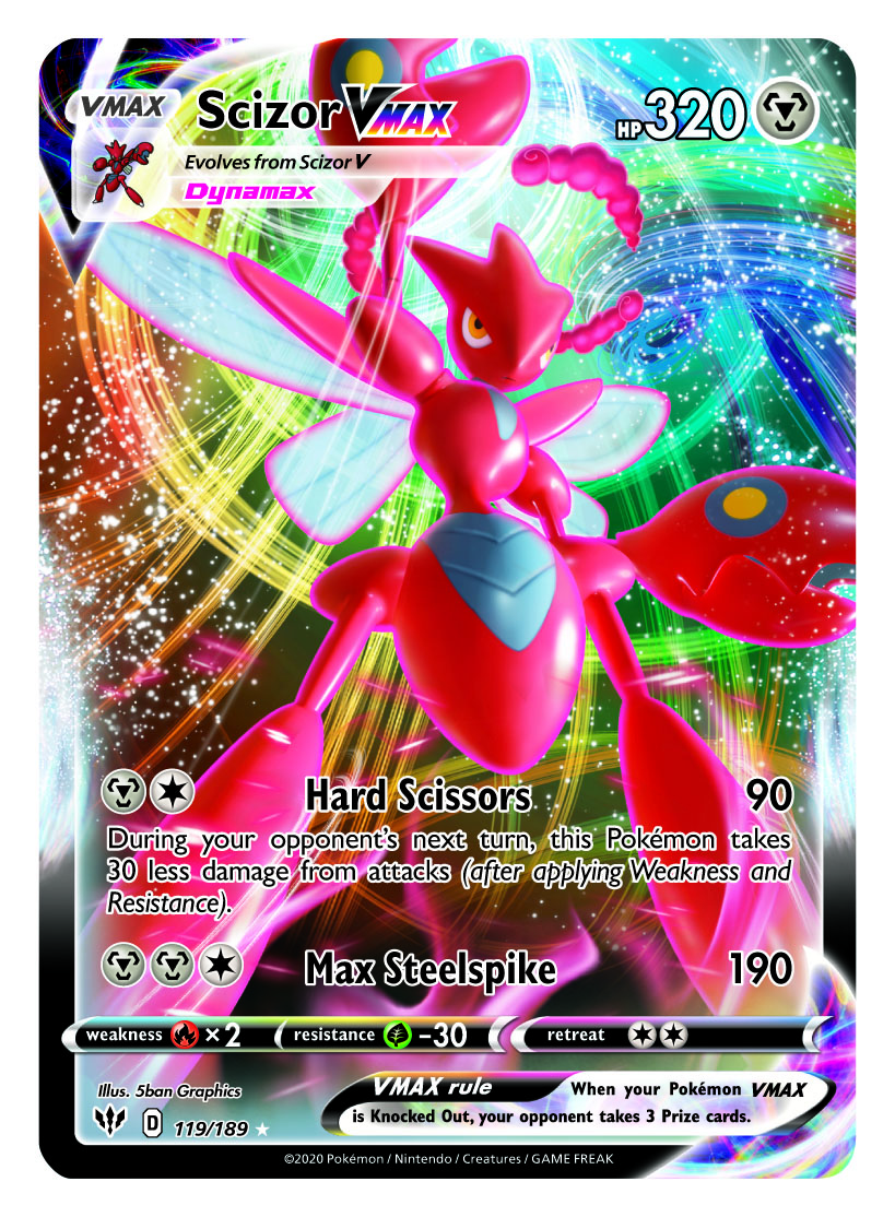 Scizor VMAX Card Pokémon TCG: Sword and Shield – Darkness Ablaze