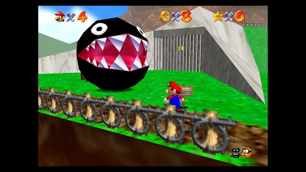 Super Mario 64 Chain Chomp Screenshot