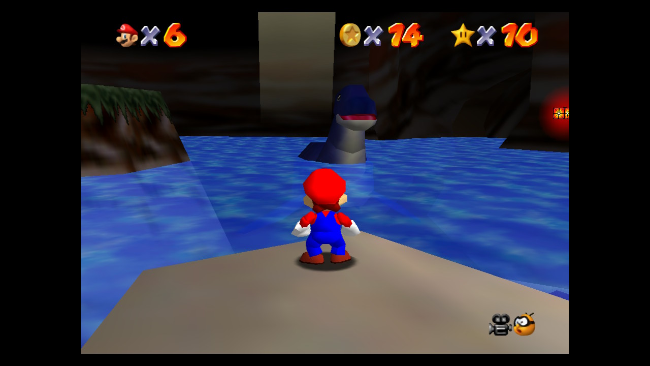 Super Mario 64 Hazy Maze Cave Screenshot 2