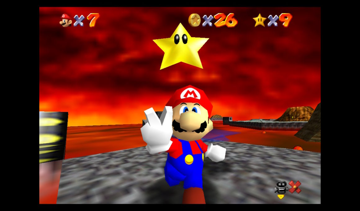 Super Mario 64 Lethal Lava Land Screenshot