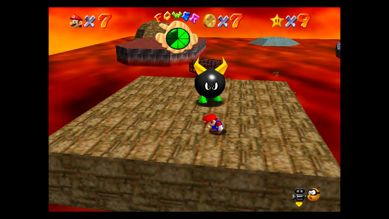 Super Mario 64 Lethal Lava Land Screenshot 1