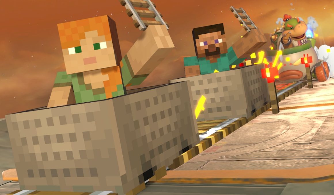 Minecraft Steve And Alex Super Smash Bros. Ultimate Screenshot