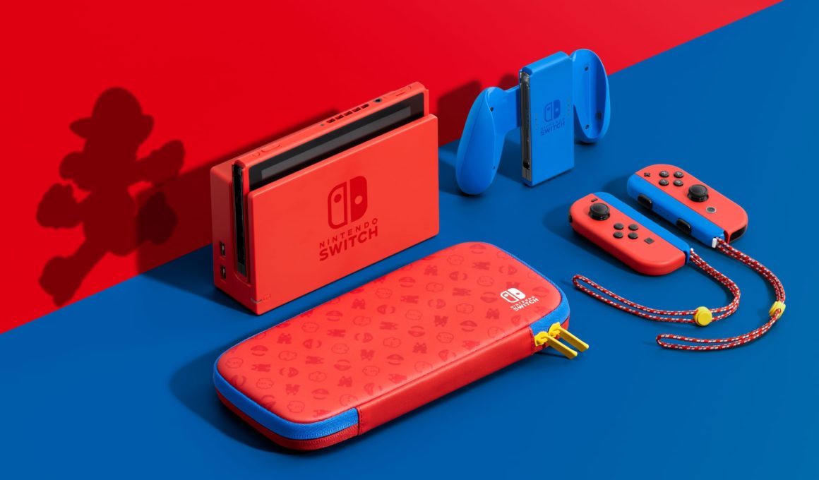 Nintendo Switch Mario Red And Blue Edition Photo
