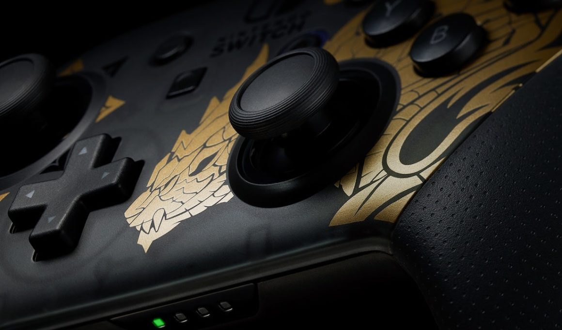 Nintendo Switch Pro Controller Monster Hunter Rise Edition Photo