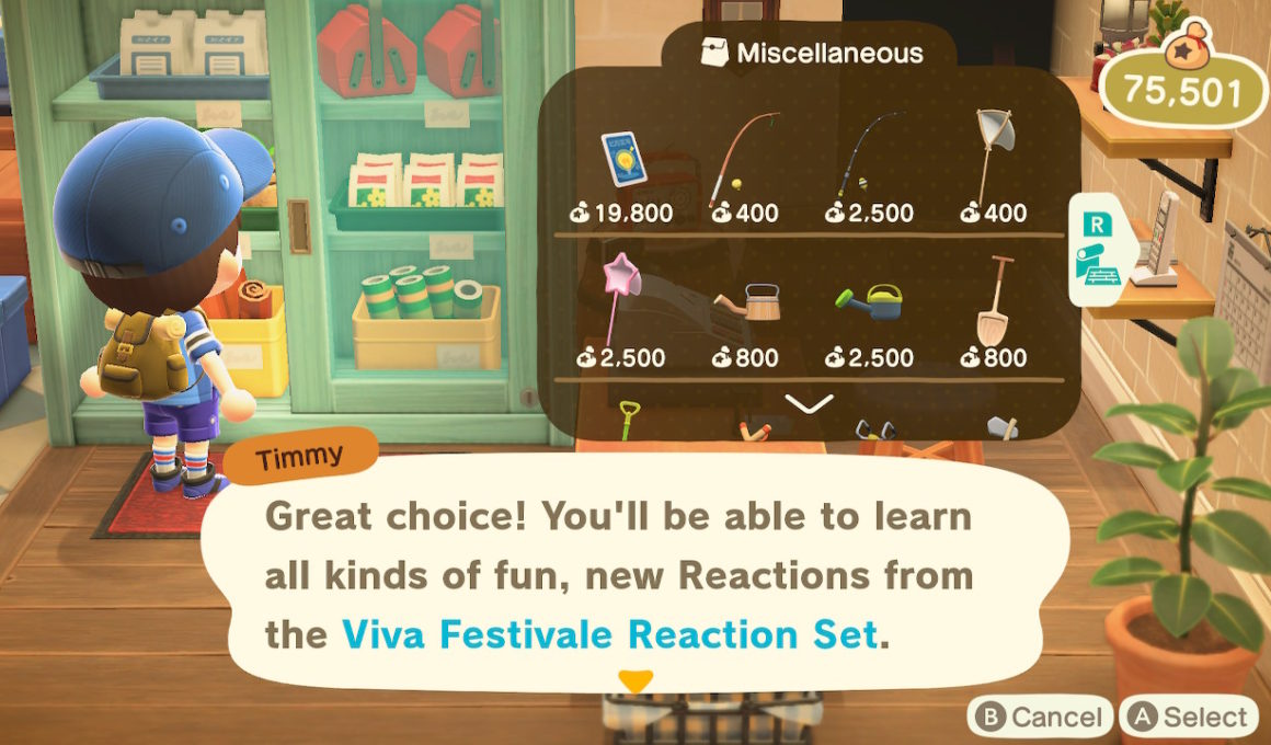 Animal Crossing New Horizons Viva Festivale Reaction Set Screenshot