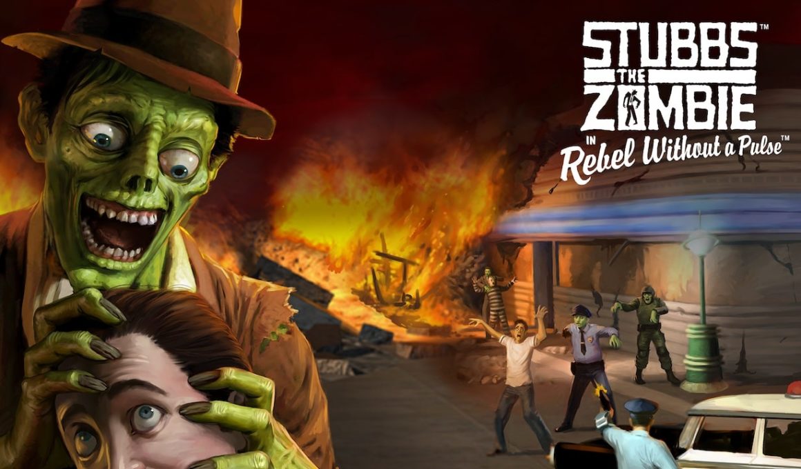 Stubbs The Zombie In Rebel Without A Pulse Logo