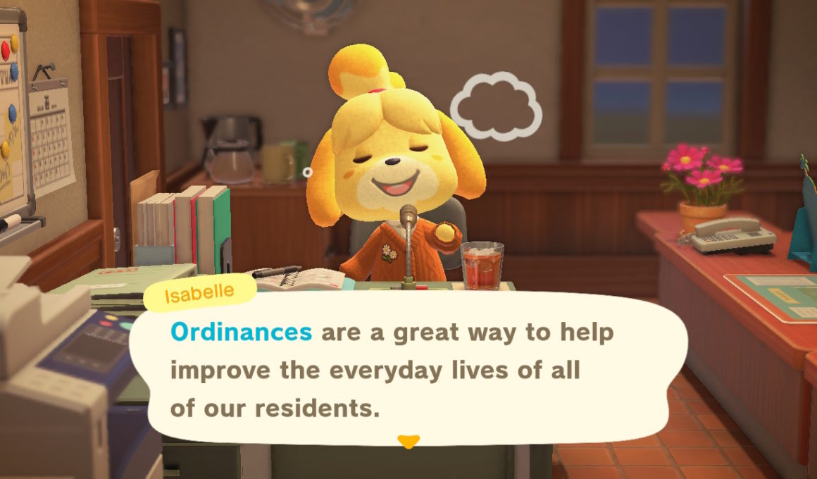 Animal Crossing New Horizons Ordinances Screenshot