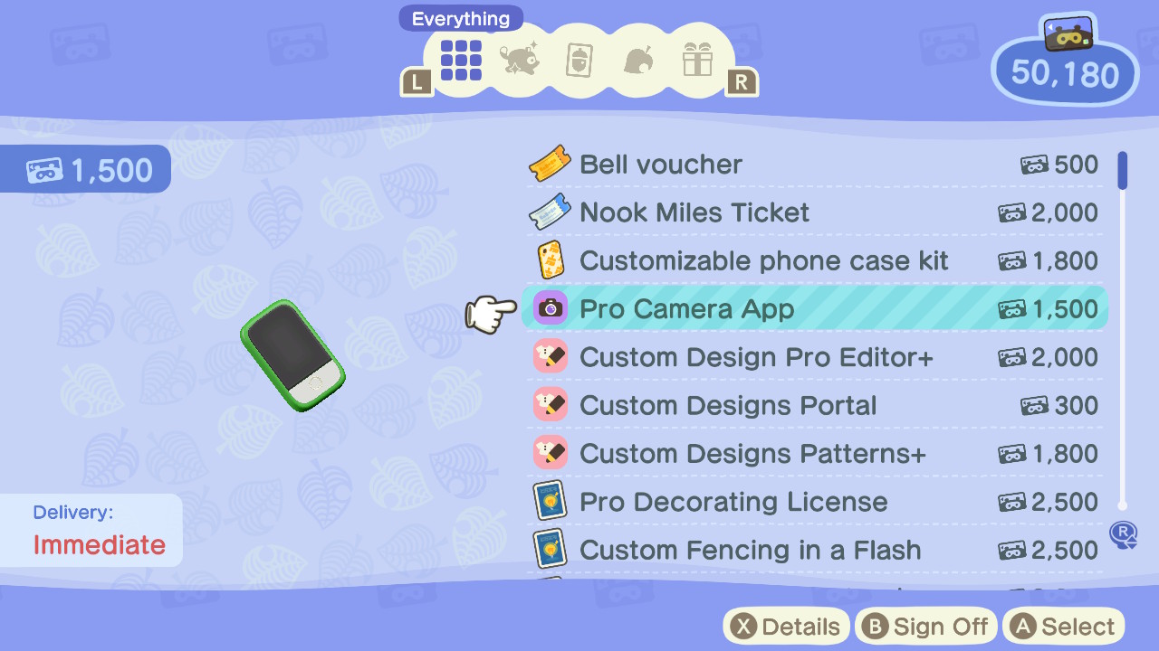 Animal Crossing New Horizons Pro Camera App Screenshot 1