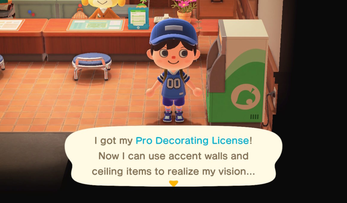 Animal Crossing New Horizons Pro Decorating License Screenshot