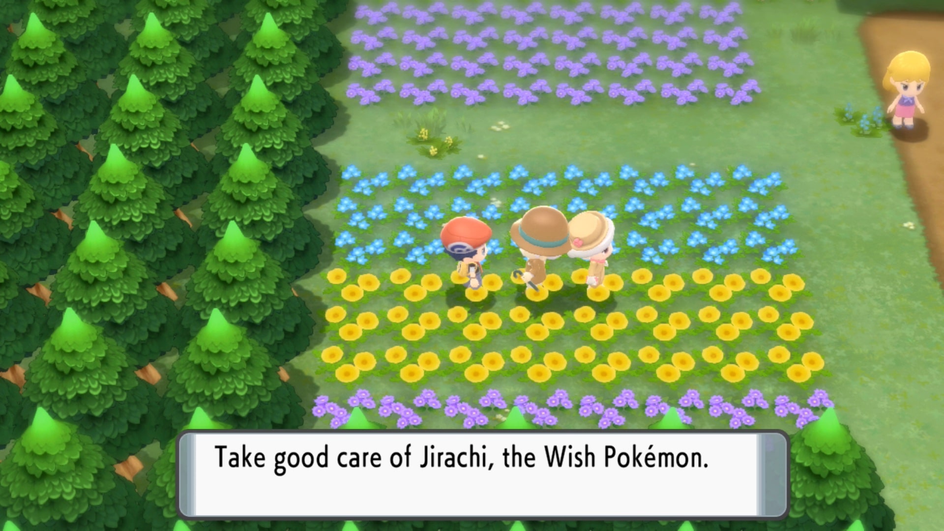A screenshot showing where to get Jirachi in Pokémon Brilliant Diamond and Shining Pearl