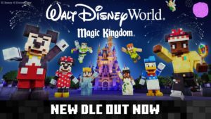 Minecraft Walt Disney World Magic Kingdom Logo