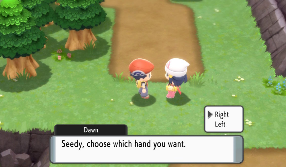 Pokémon Brilliant Diamond And Shining Pearl Dawn Hand Screenshot