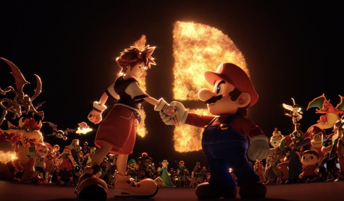 Super Smash Bros. Ultimate Sora and Mario Screenshot