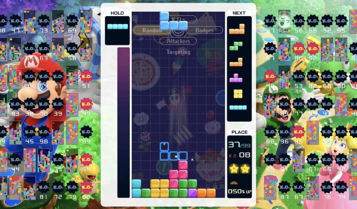 Tetris 99 Mario Party Superstars Theme Screenshot