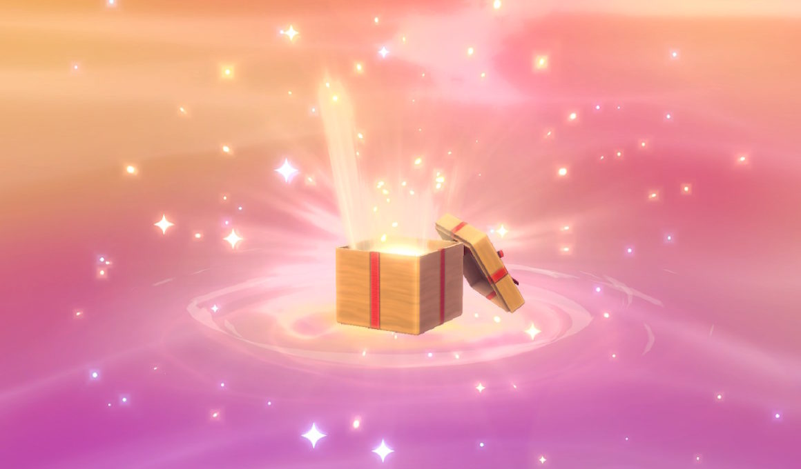 A screenshot that shows a Mystery Gift in Pokémon Legends Arceus