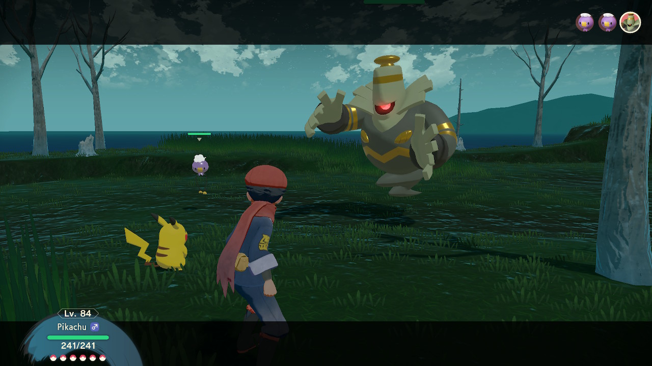 A screenshot of Alpha Dusknoir in Pokémon Legends Arceus