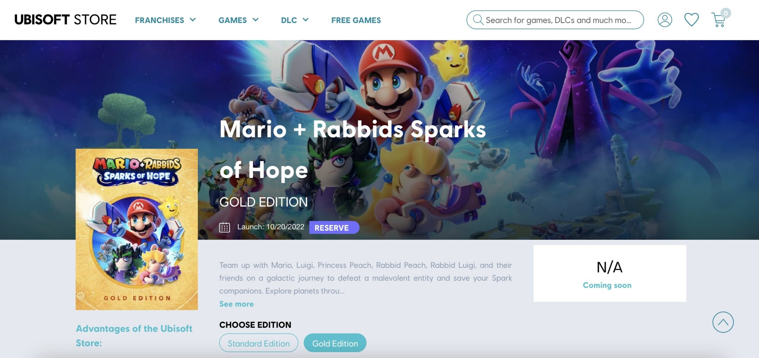 mario and rabbids sparks of hope release date leak scaled