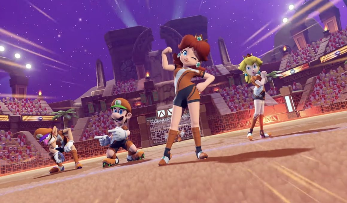Mario Strikers: Battle League Daisy Screenshot