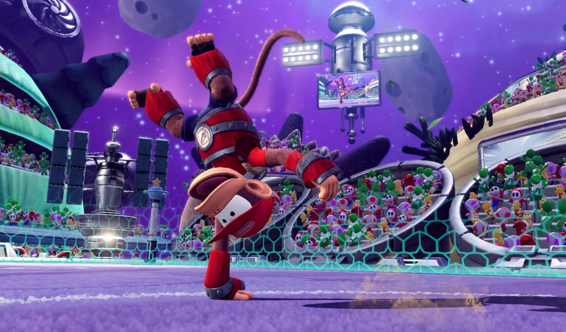 Mario Strikers: Battle League Diddy Kong Screenshot