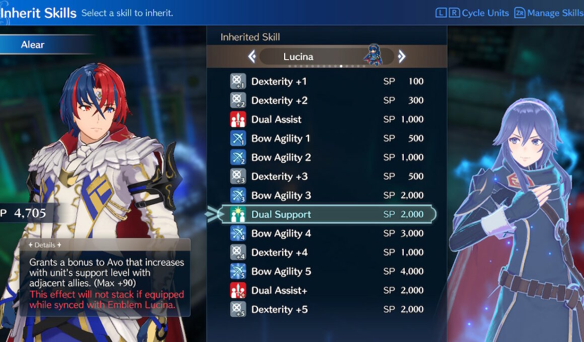 Fire Emblem Engage Inherit Skills Screenshot 1