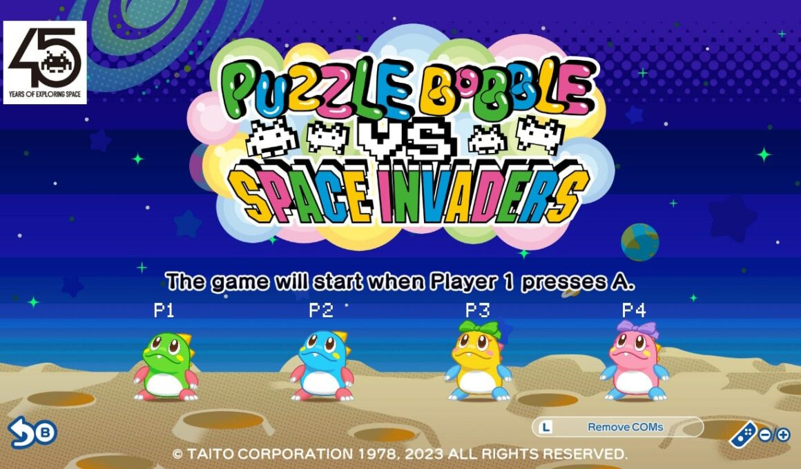 Puzzle Bobble Everybubble! Space Invaders Screenshot