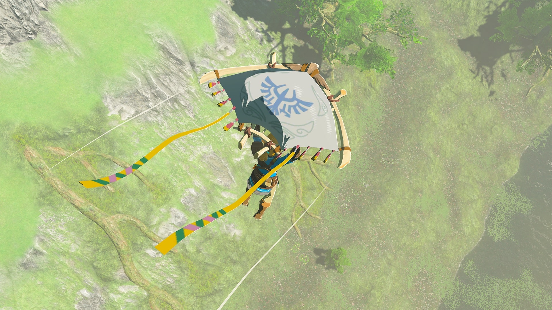 the legend of zelda skyward sword paraglider fabric screenshot
