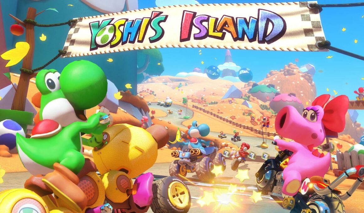 Mario Kart 8 Deluxe Yoshi's Island Screenshot
