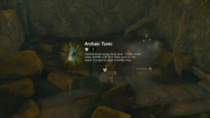 Zelda: Tears of the Kingdom Archaic Tunic Screenshot