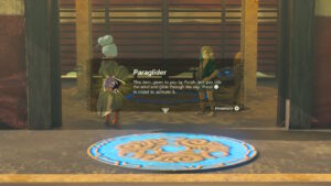 Zelda: Tears of the Kingdom Paraglider Screenshot