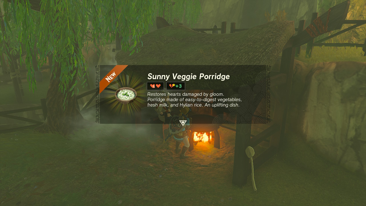 Zelda Tears of the Kingdom Sunny Veggie Porridge Screenshot
