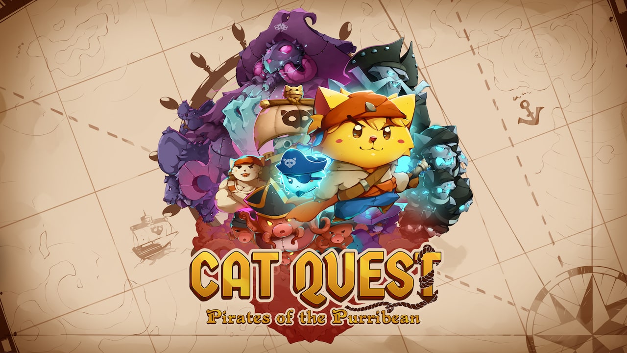 Cat Quest Pirates Of The Purribean Logo Set Sail In Cat Quest: Pirates Of The Purribean