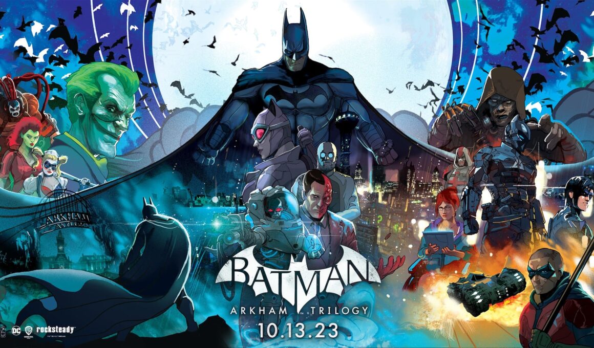 Batman: Arkham Trilogy Release Date Artwork