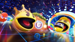 Pac-Man Mega Tunnel Battle Chomp Champs Logo