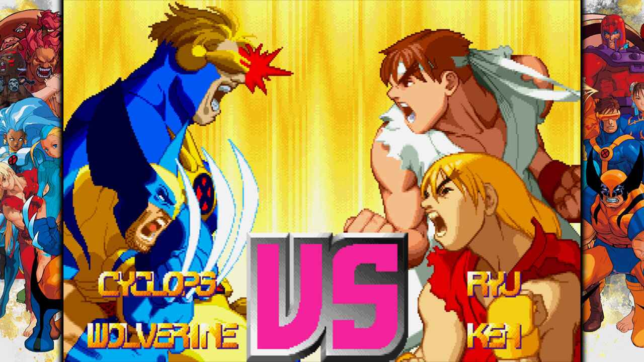 marvel vs capcom fighting collection arcade classics screenshot