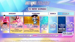 Just Dance+ Pricing To Increase From April just_dance_2026_event_calendar_image