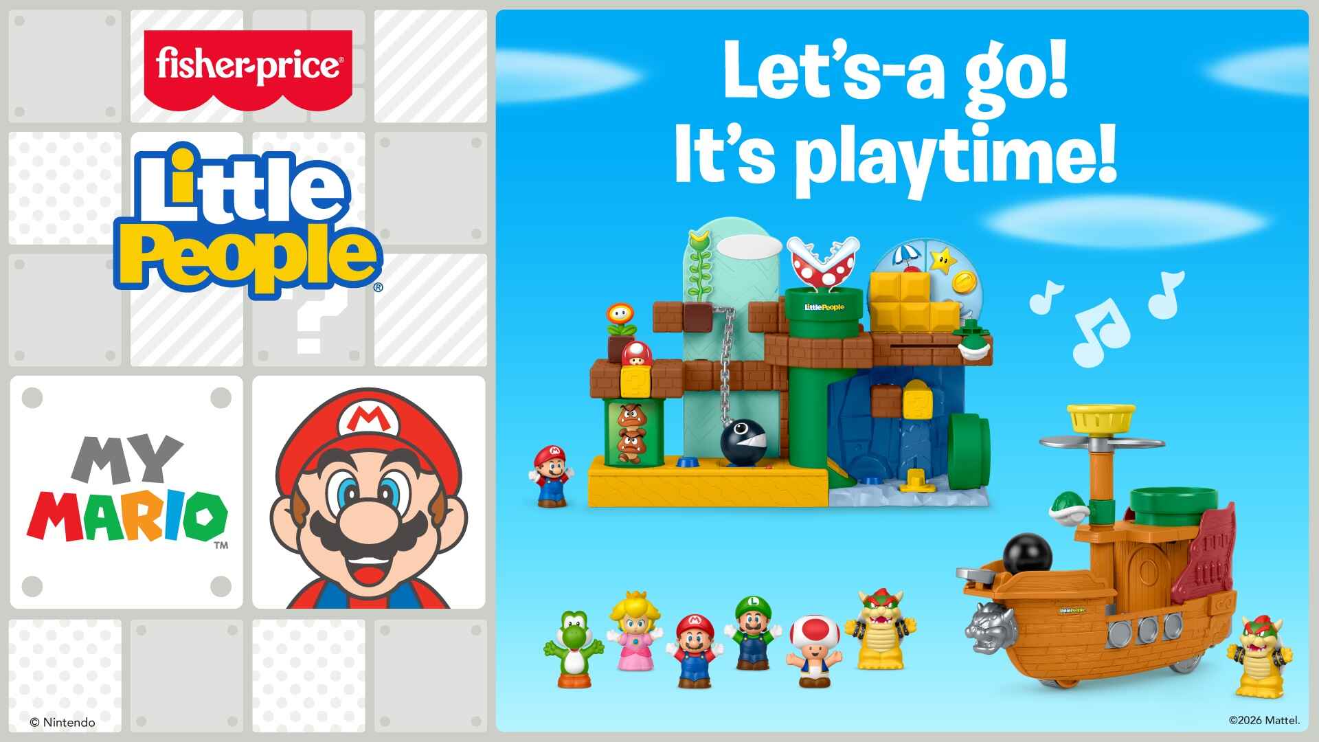 Fisher-Price and Nintendo Launch Super Mario Little People Toy Line for Toddlers - Nintendo News Article