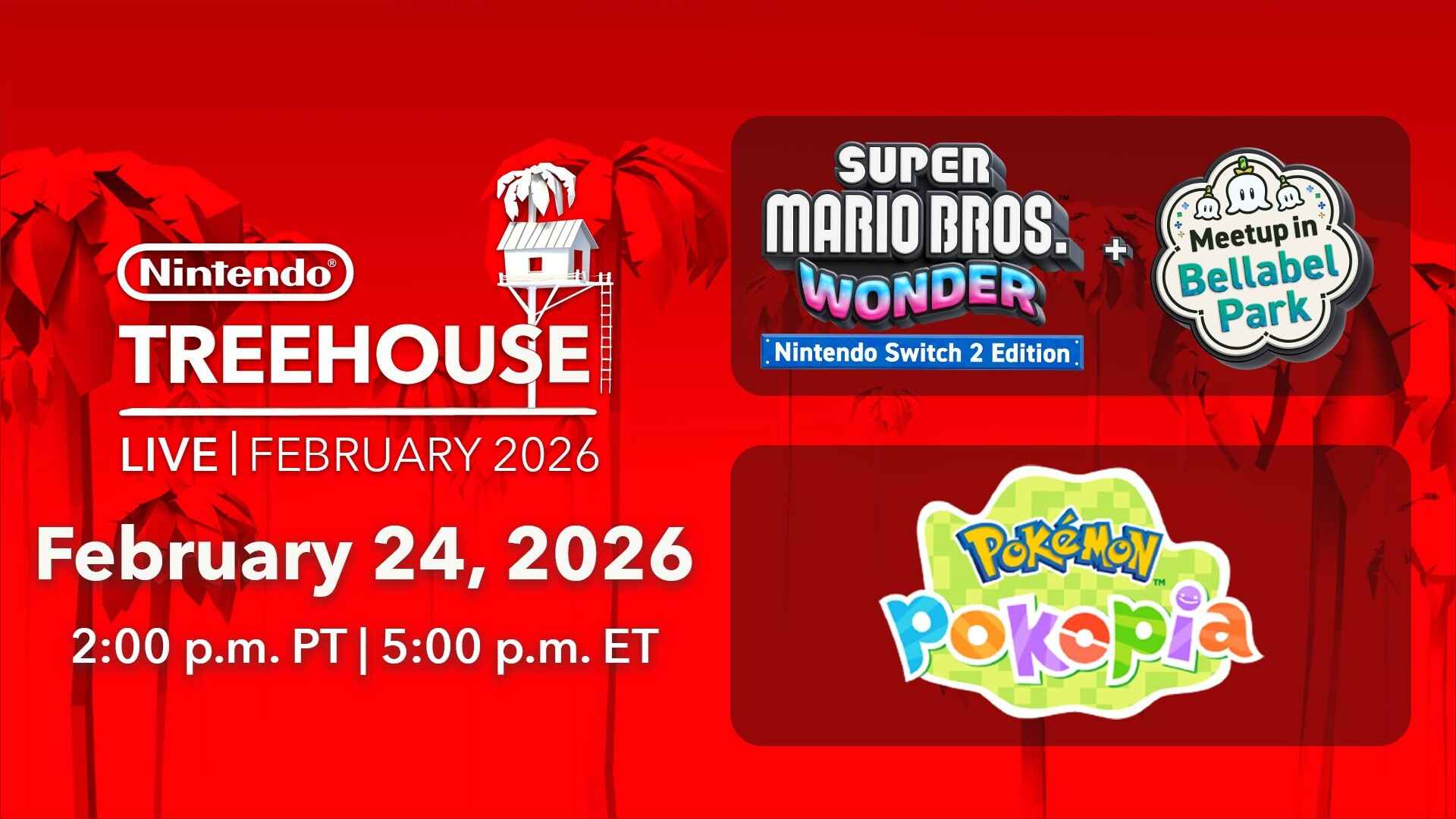 Nintendo Treehouse: Live Presentation Showcases Super Mario Bros. Wonder Switch 2 Edition and Pokémon Pokopia - Nintendo News Article