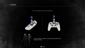 resident evil requiem amiibo screenshot