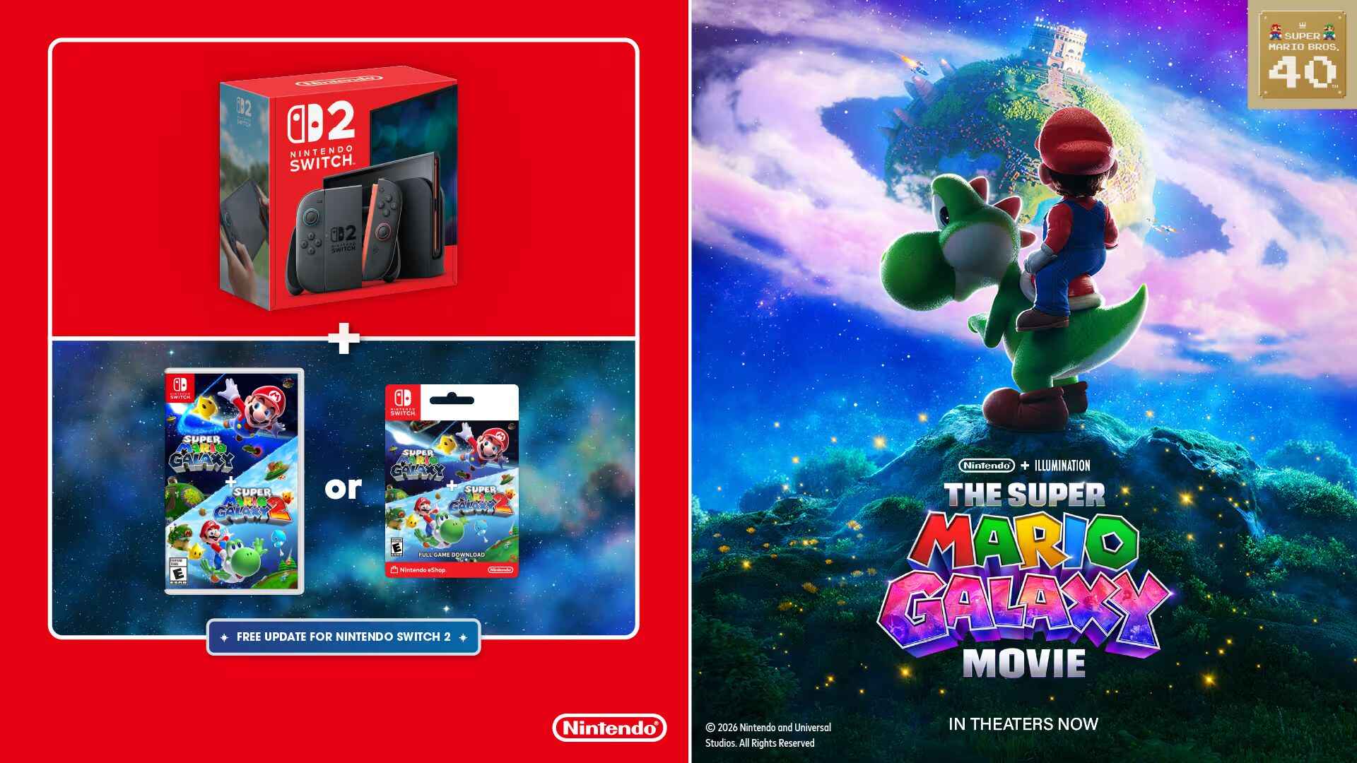 Super Mario Galaxy 1 + 2 Discounted With Nintendo Switch 2 Purchase | Nintendo Insider - Nintendo News Article