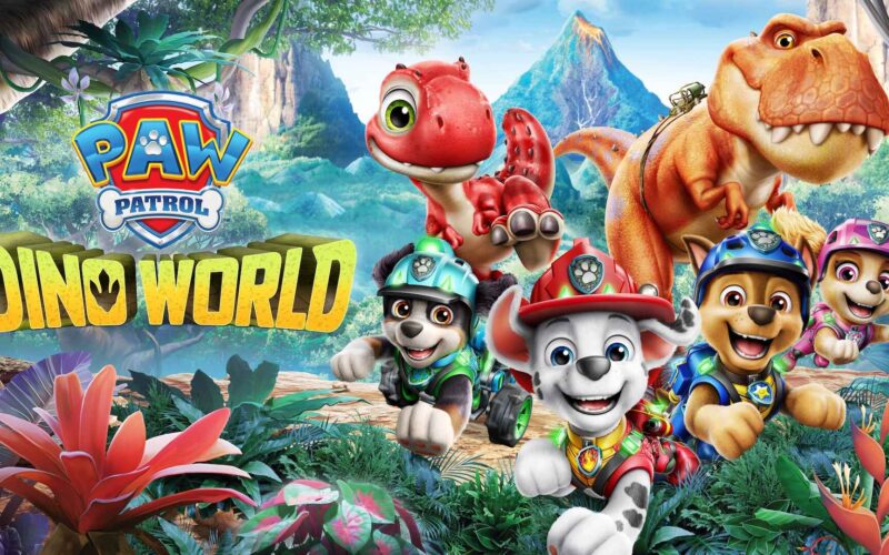 paw patrol dino world banner