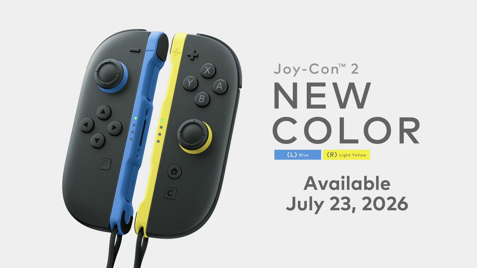 Blue and Light Yellow Joy-Con 2 for Nintendo Switch 2: Release Date, Price, and Pre-Order Details - Nintendo News Article