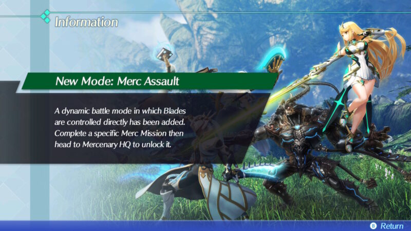 How To Unlock Merc Assault In Xenoblade Chronicles 2 Nintendo Switch 2 Edition